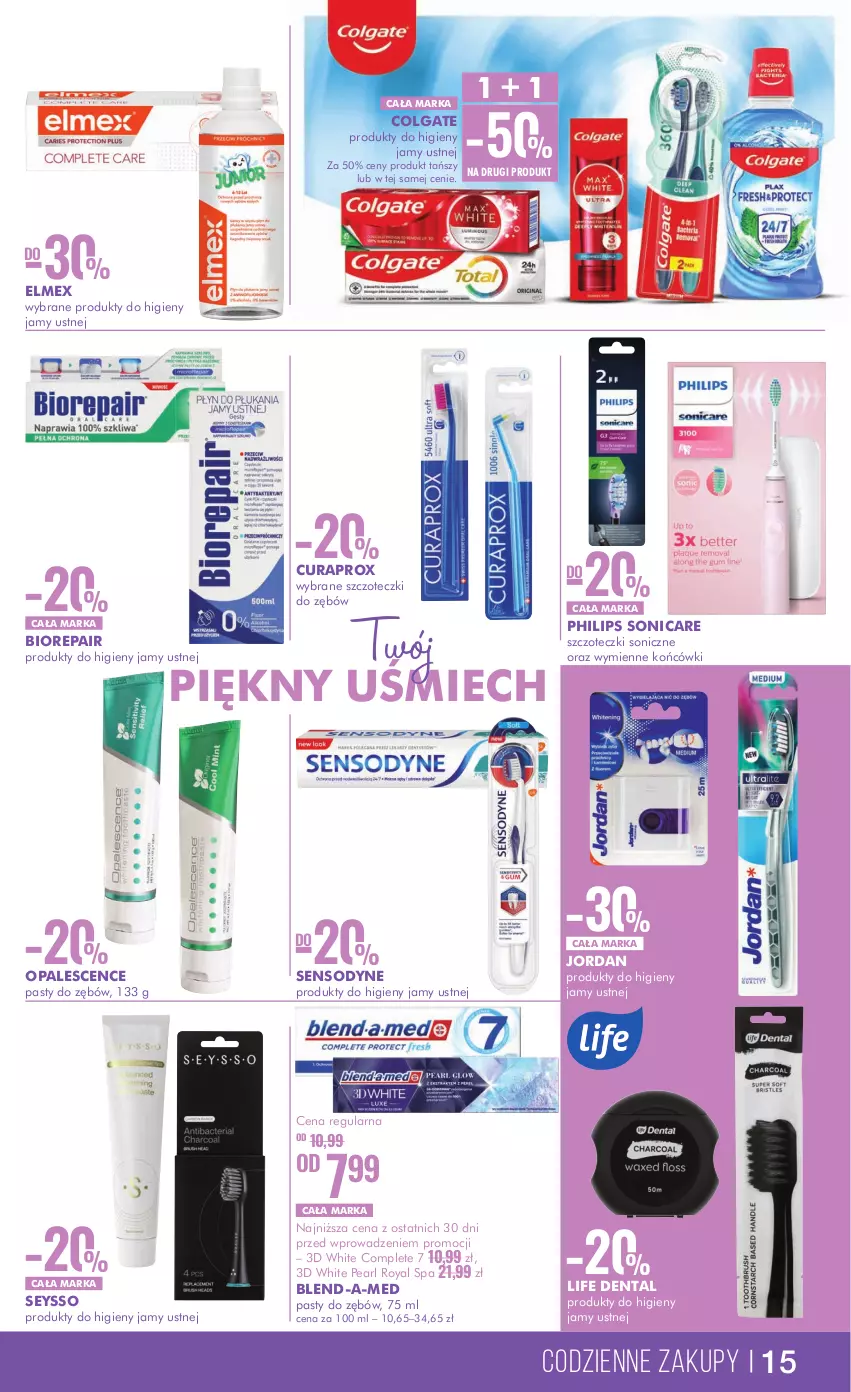 Gazetka promocyjna Super Pharm - Gazetka - ważna 19.08 do 29.08.2024 - strona 15 - produkty: Biorepair, Blend-a-Med, Colgate, Curaprox, Elmex, LG, Philips, Sensodyne, Seysso