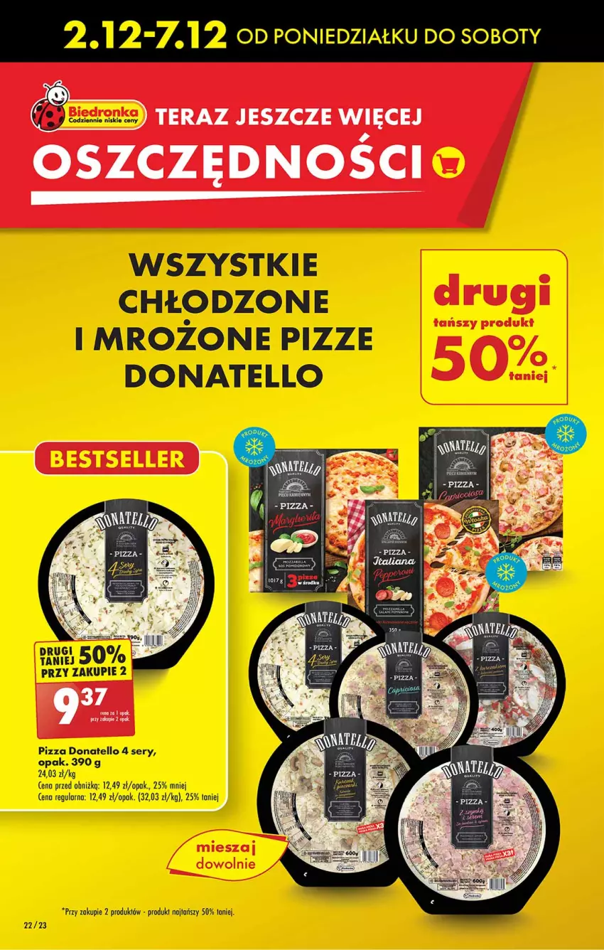 Gazetka promocyjna Biedronka - Od poniedzialku - ważna 02.12 do 07.12.2024 - strona 22 - produkty: Pizza, Ser, Tera