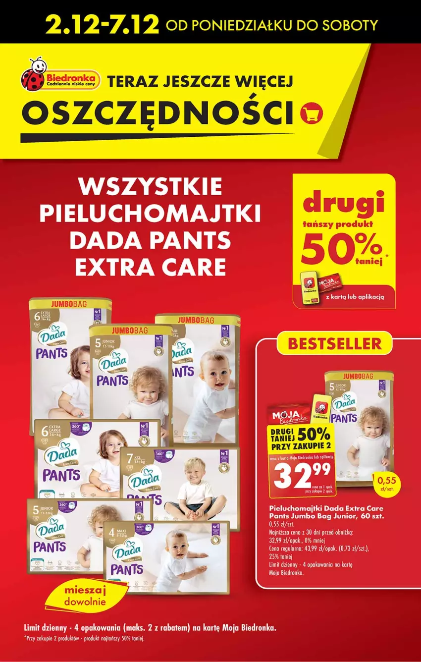 Gazetka promocyjna Biedronka - Od poniedzialku - ważna 02.12 do 07.12.2024 - strona 25 - produkty: Dada, Dron, Majtki, O Bag, Pieluchomajtki, Tera