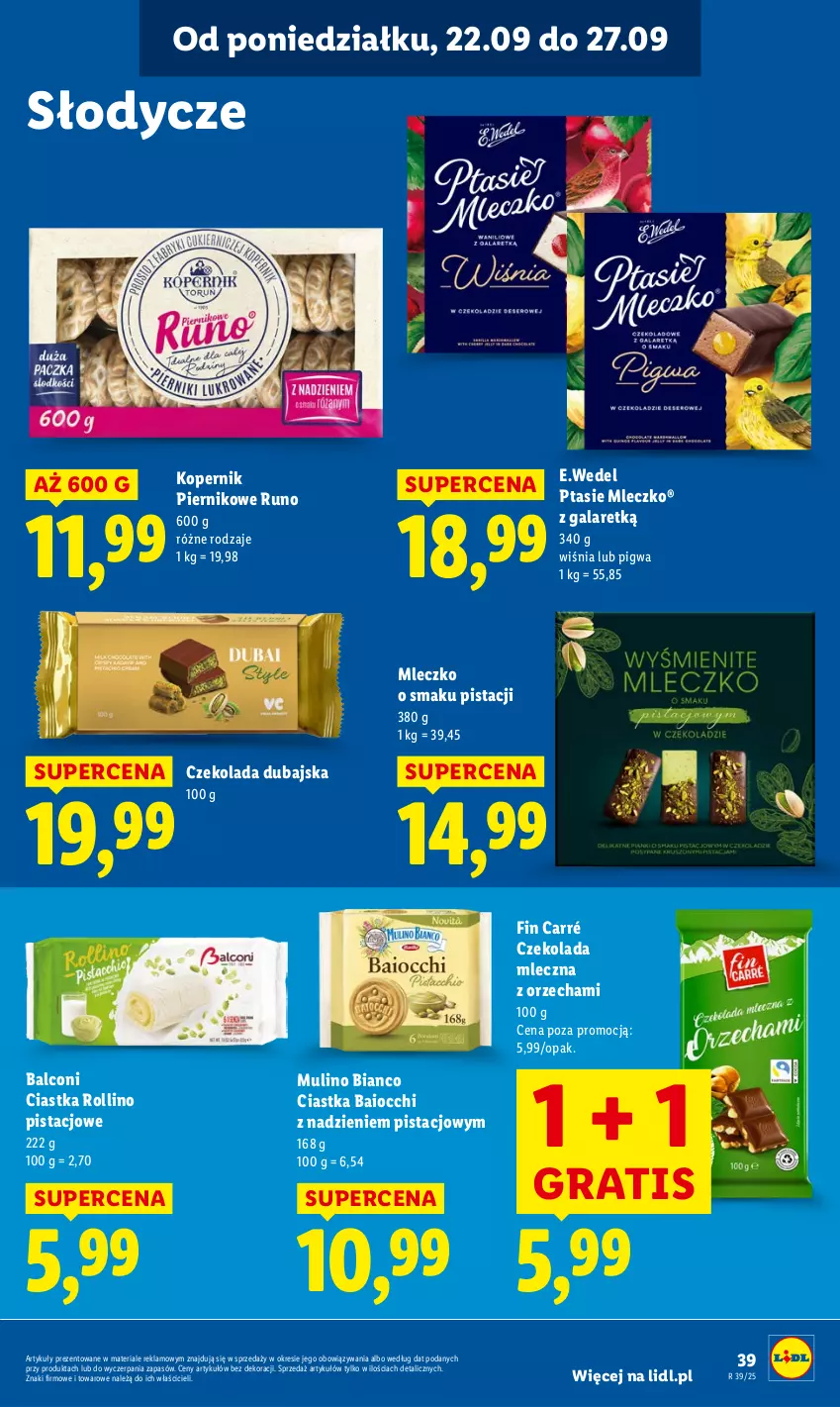 Gazetka promocyjna Lidl - GAZETKA - ważna 22.09 do 24.09.2025 - strona 47 - produkty: Alcon, Ciastka, Czekolada, Czekolada mleczna, Gala, Gra, Mleczko, Piernik, Ptasie mleczko
