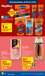 Gazetka promocyjna Lidl - GAZETKA - Gazetka - ważna od 24.09 do 24.09.2025 - strona 26 - produkty: Kiełbasa wiejska, Szynka, Tarczyński, PIKOK, Kabanos, Kiełbasa