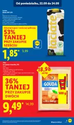 Gazetka promocyjna Lidl - GAZETKA - Gazetka - ważna od 24.09 do 24.09.2025 - strona 9 - produkty: Ser, Kawa, Pilos, Gouda, Mleko