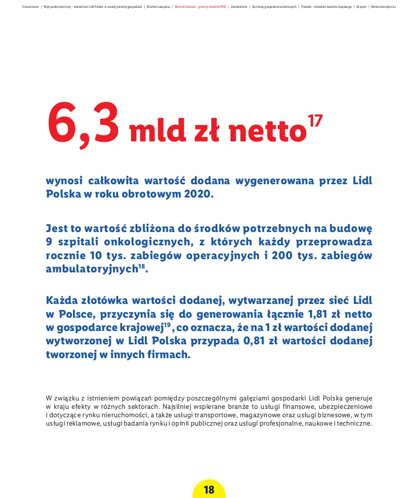 Gazetka promocyjna Lidl - Raport wpływu na gospodarkę - ważna 01.10.2021 do 31.12.2030 - strona 20 - produkty: Artykuły spożywcze, Clin, Napoje, Piec, Pojazd, Por, Ryba, Sport, Tran