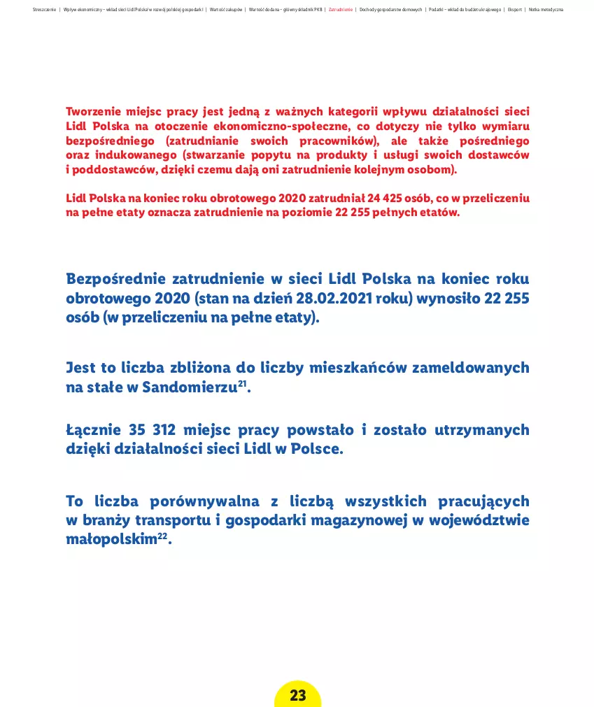 Gazetka promocyjna Lidl - Raport wpływu na gospodarkę - ważna 01.10.2021 do 31.12.2030 - strona 25 - produkty: Olej, Por, Sport, Tran