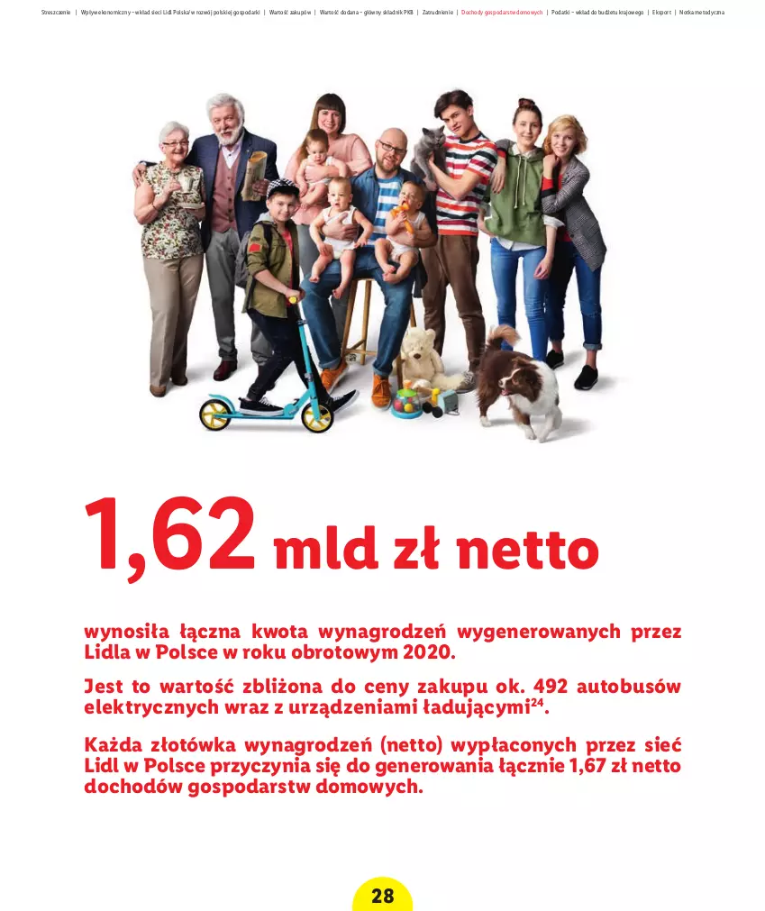 Gazetka promocyjna Lidl - Raport wpływu na gospodarkę - ważna 01.10.2021 do 31.12.2030 - strona 30 - produkty: Artykuły spożywcze, Autobus, Clin, Napoje, Piec, Pojazd, Por, Ryba, Sport, Tran