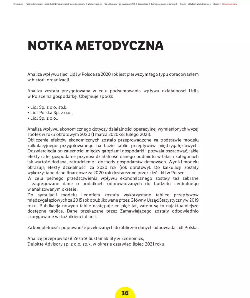 Gazetka promocyjna Lidl - Raport wpływu na gospodarkę - ważna 01.10.2021 do 31.12.2030 - strona 38 - produkty: Fa, Gra, Korba, Leon, Obraz, Piec, Półka, Por, Ser, Sport, Stek