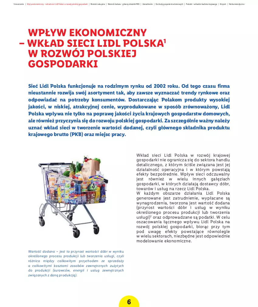 Gazetka promocyjna Lidl - Raport wpływu na gospodarkę - ważna 01.10.2021 do 31.12.2030 - strona 8 - produkty: Fa, Gra, Jogurt, Kosz, Mleko, Olej, Por, Rolnik, Sok, Sport, Szyny