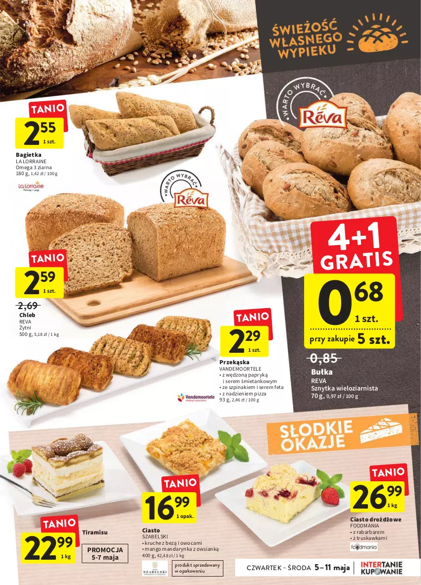 Gazetka promocyjna Intermarche - ważna 05.05 do 11.06.2022 - strona 17 - produkty: Bagietka, Bułka, Chleb, Feta, Mango, Pizza, Ser, Szpinak