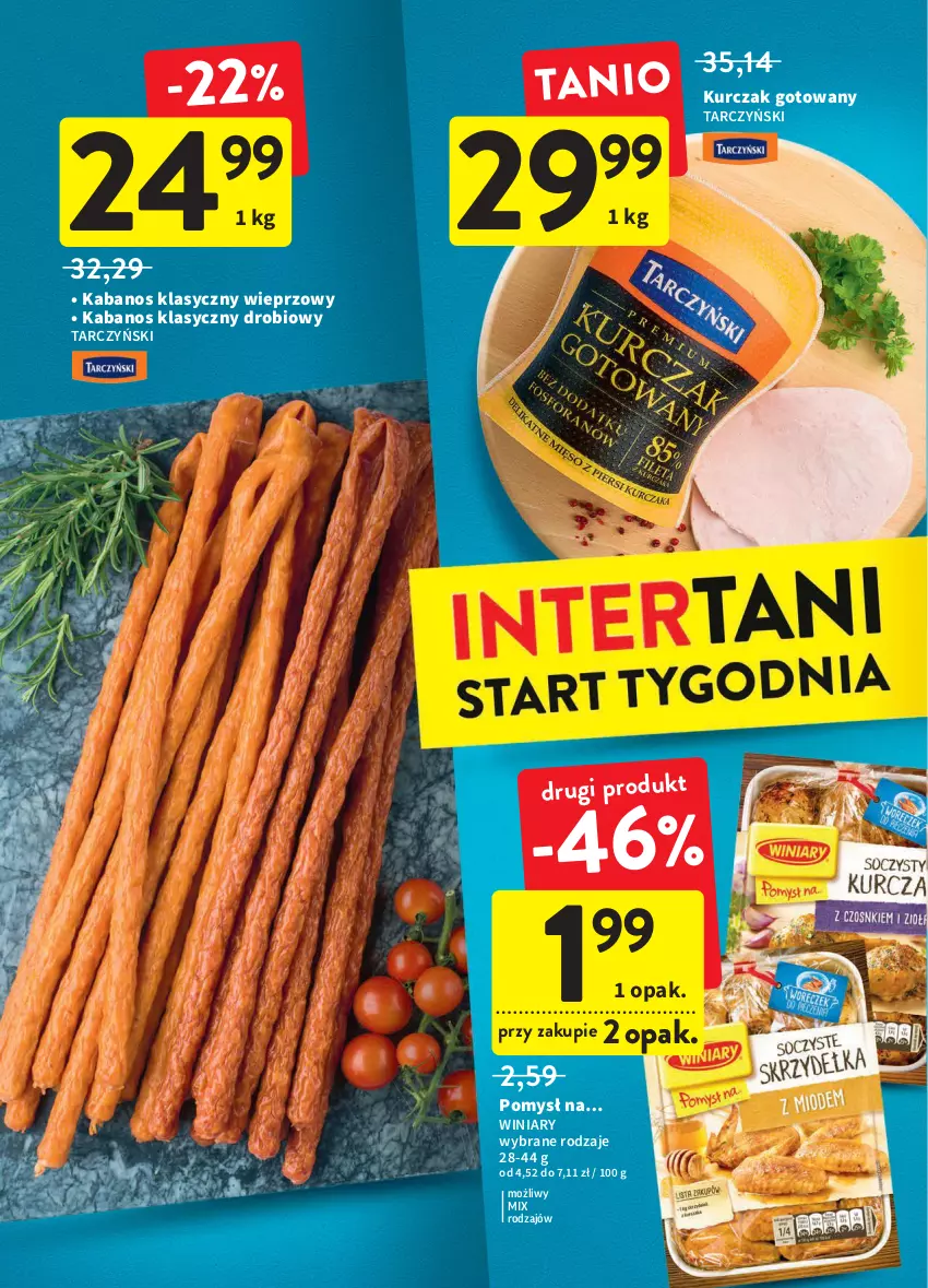 Gazetka promocyjna Intermarche - ważna 05.05 do 11.06.2022 - strona 38 - produkty: Kabanos, Kurczak, Kurczak gotowany, Tarczyński, Winiary