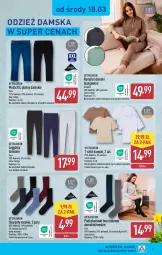Gazetka promocyjna Aldi - Pełna oferta - Gazetka - ważna od 21.03 do 21.03.2026 - strona 33 - produkty: Gin, Karp, T-shirt, Wełna, Moda, Legginsy, Fa