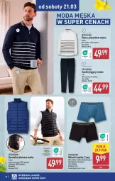 Gazetka promocyjna Aldi - Pełna oferta - Gazetka - ważna od 21.03 do 21.03.2026 - strona 48 - produkty: Ser, Kamizelka, Wełna, Moda, Spodnie, Bluza, Bokserki, Fa