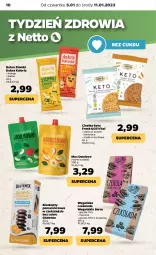 Gazetka promocyjna Netto - Artykuły spożywcze - Gazetka - ważna od 11.01 do 11.01.2023 - strona 10 - produkty: Ser, Mus, Tenex, Czekolada, Baton, Masło, Mango, Biszkopty, Kokos, Masło orzechowe