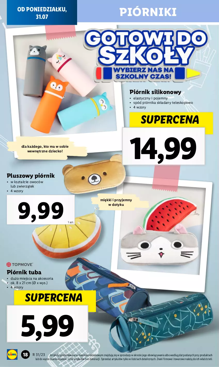 Gazetka promocyjna Lidl - KATALOG GOTOWI DO SZKOŁY - ważna 31.07 do 03.09.2023 - strona 18 - produkty: Piórnik, Teleskop