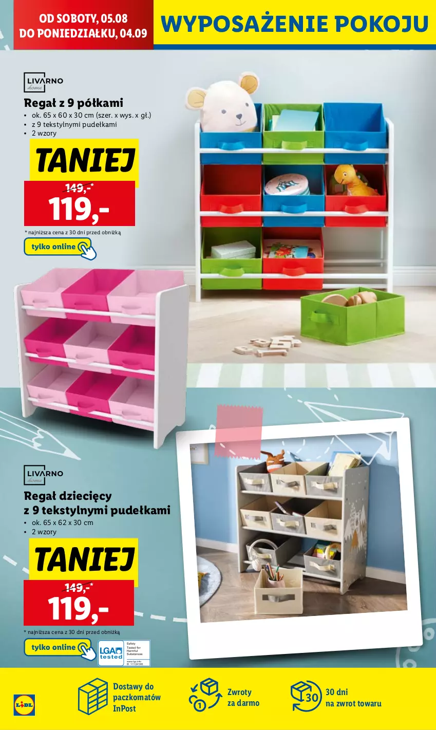 Gazetka promocyjna Lidl - KATALOG GOTOWI DO SZKOŁY - ważna 31.07 do 03.09.2023 - strona 40 - produkty: Dzieci, Półka, Regał