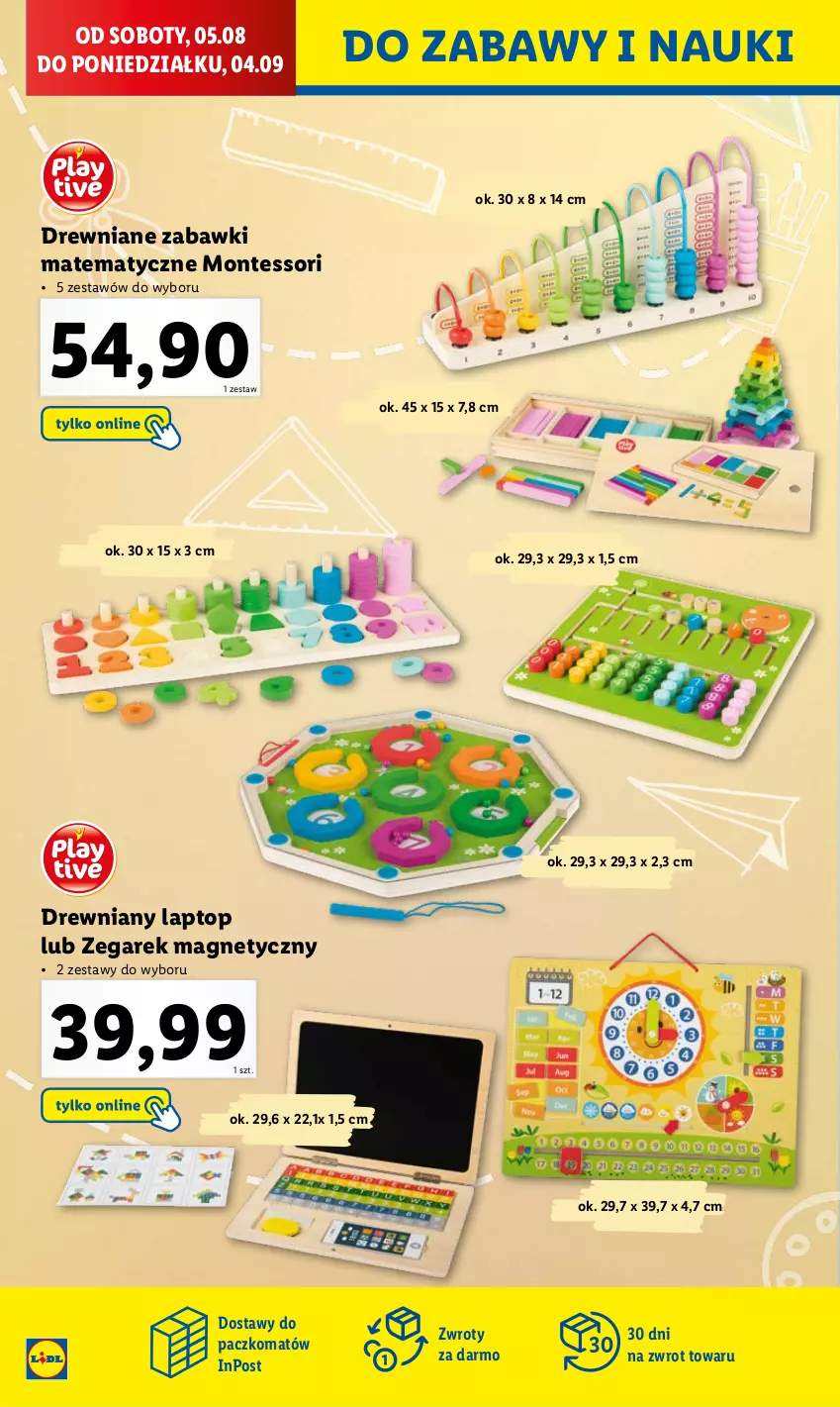 Gazetka promocyjna Lidl - KATALOG GOTOWI DO SZKOŁY - ważna 31.07 do 03.09.2023 - strona 48 - produkty: Monte, Top, Zegar, Zegarek