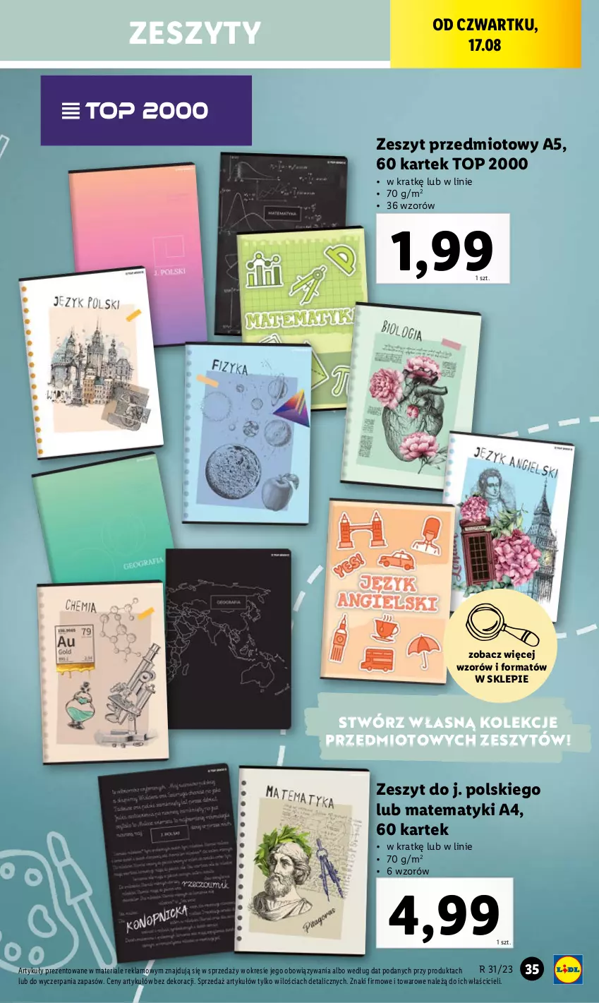 Gazetka promocyjna Lidl - KATALOG GOTOWI DO SZKOŁY - ważna 31.07 do 03.09.2023 - strona 53 - produkty: Top