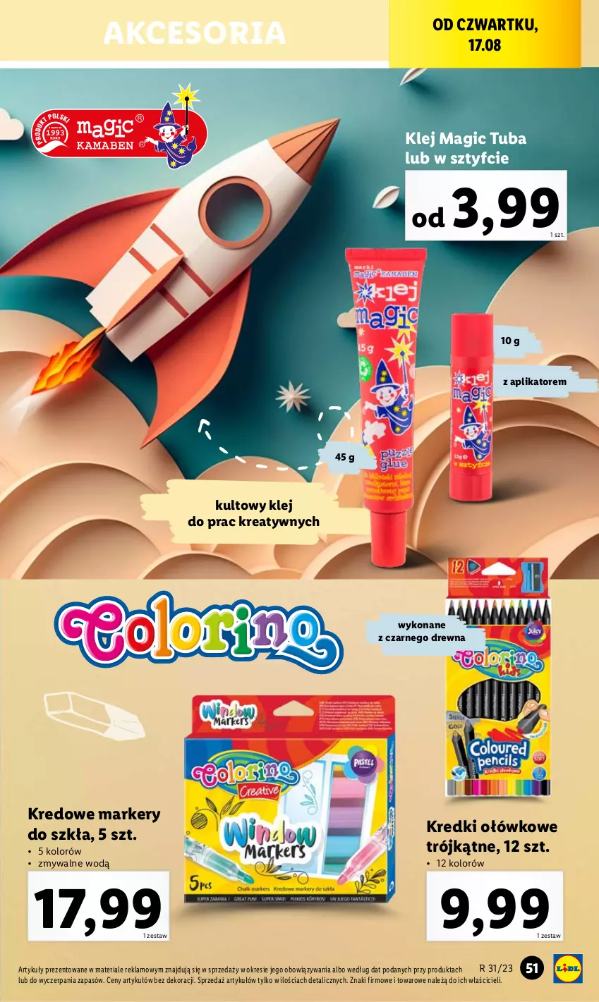 Gazetka promocyjna Lidl - KATALOG GOTOWI DO SZKOŁY - ważna 31.07 do 03.09.2023 - strona 73 - produkty: Klej, Marker