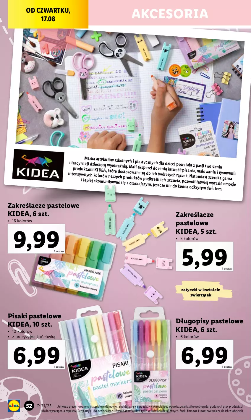 Gazetka promocyjna Lidl - KATALOG GOTOWI DO SZKOŁY - ważna 31.07 do 03.09.2023 - strona 74 - produkty: Długopis, Dzieci, Fa