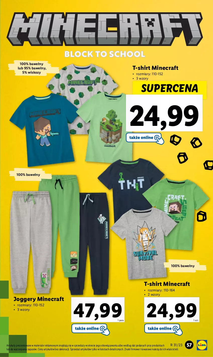 Gazetka promocyjna Lidl - KATALOG GOTOWI DO SZKOŁY - ważna 31.07 do 03.09.2023 - strona 79 - produkty: Minecraft, T-shirt