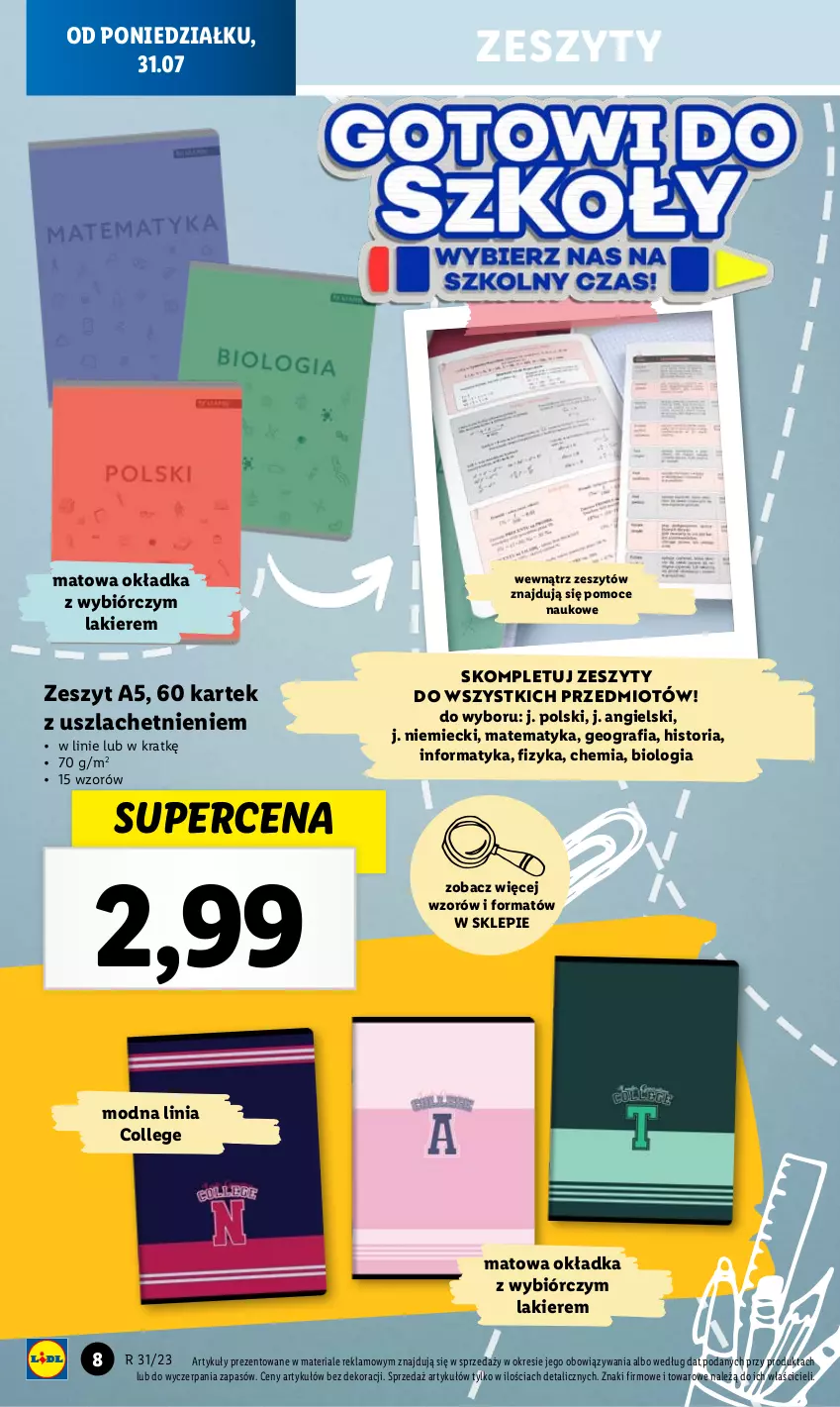 Gazetka promocyjna Lidl - KATALOG GOTOWI DO SZKOŁY - ważna 31.07 do 03.09.2023 - strona 8 - produkty: Gra, Lakier