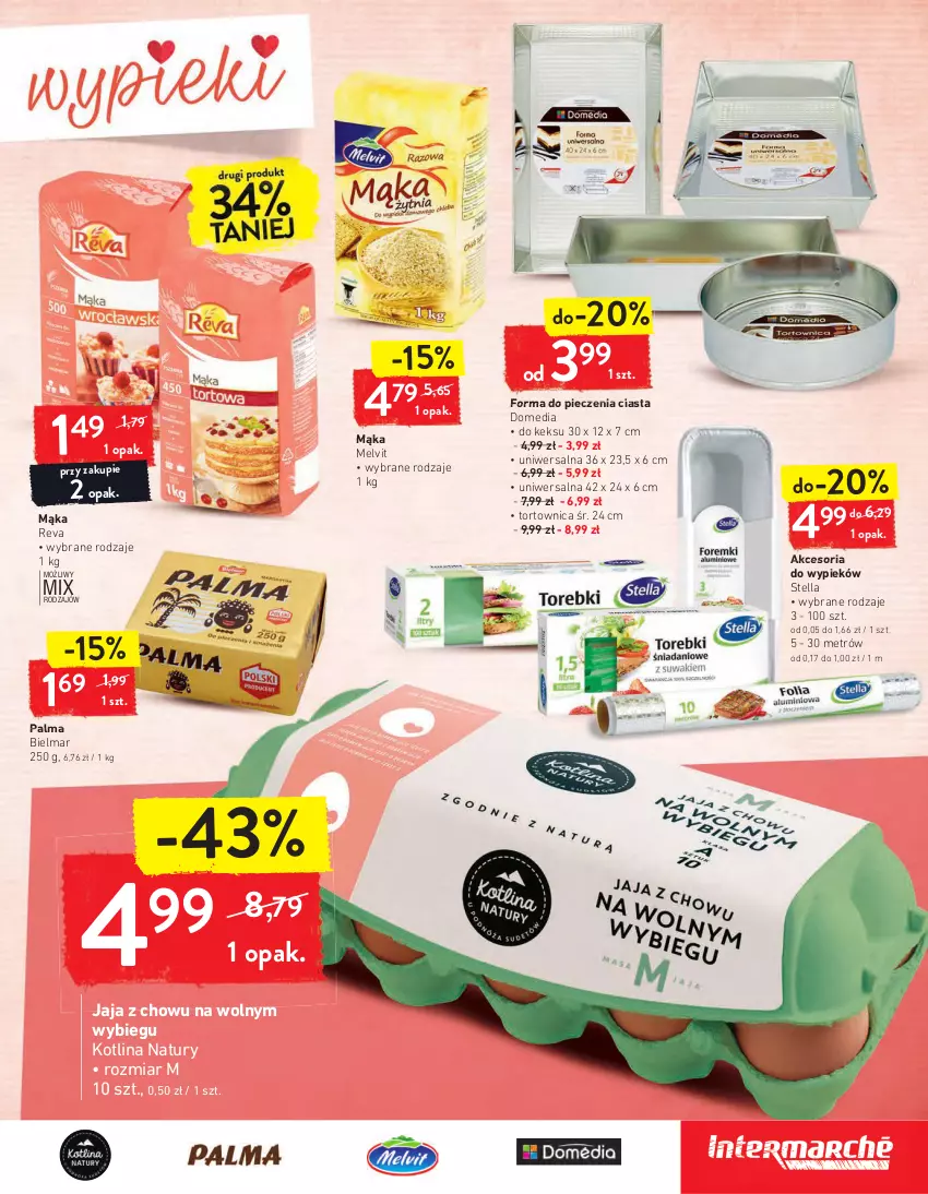 Gazetka promocyjna Intermarche - Dzień babci i dziadka - ważna 19.01 do 25.01.2021 - strona 11 - produkty: Forma do pieczenia, Jaja, Kotlin, Mąka, Melvit, Palma, Piec, Tortownica