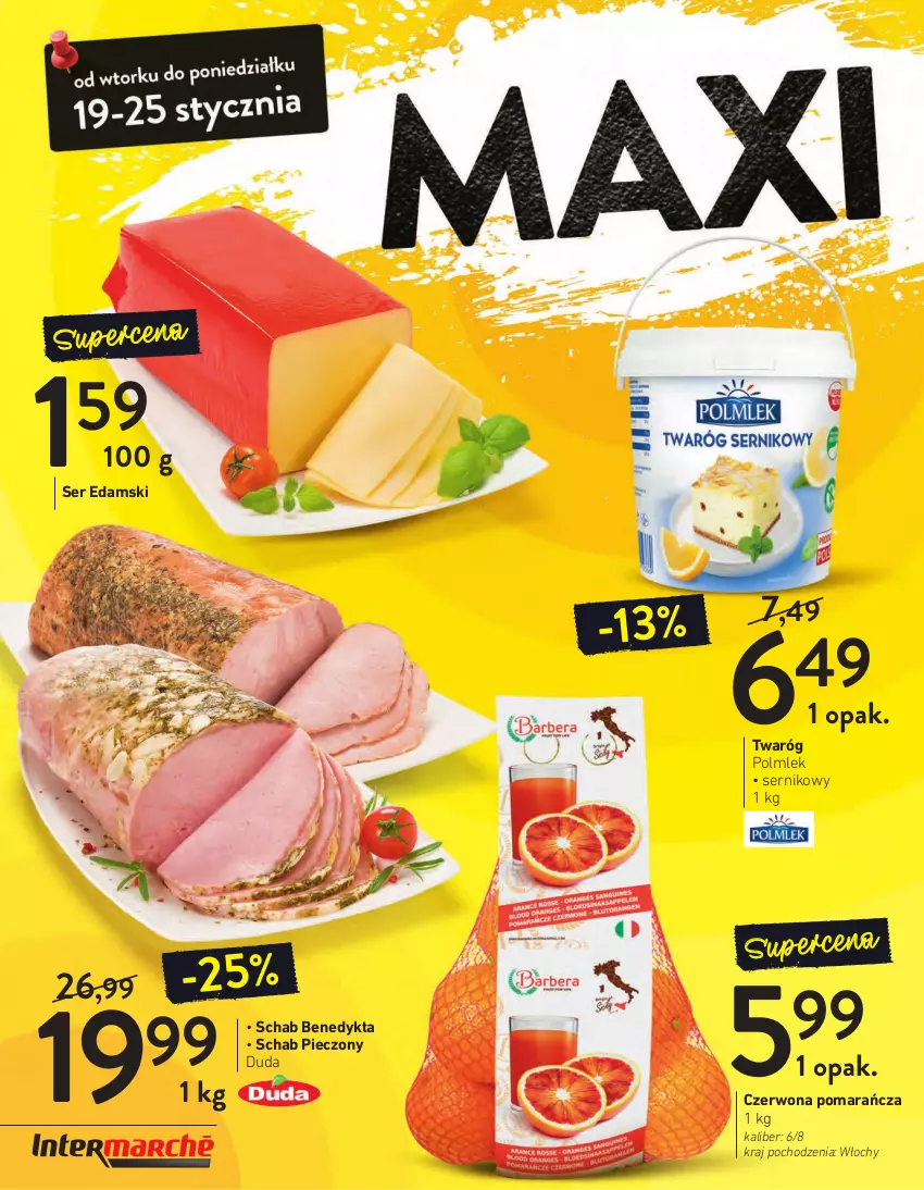 Gazetka promocyjna Intermarche - Dzień babci i dziadka - ważna 19.01 do 25.01.2021 - strona 2 - produkty: Duda, Edam, Piec, POLMLEK, Schab Benedykta, Schab pieczony, Ser, Twaróg