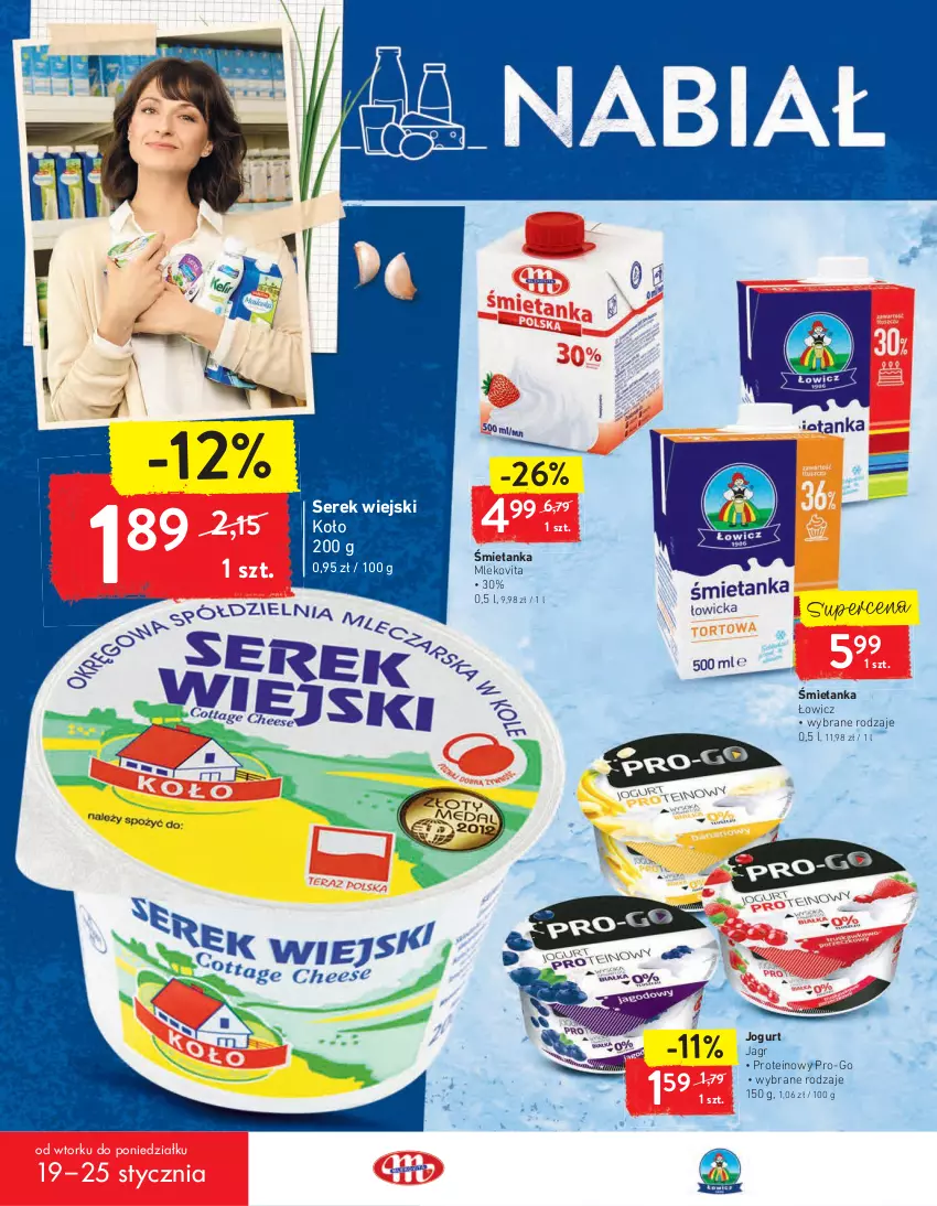 Gazetka promocyjna Intermarche - Dzień babci i dziadka - ważna 19.01 do 25.01.2021 - strona 20 - produkty: Jagr, Jogurt, Mleko, Mlekovita, Ser, Serek, Serek wiejski