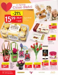 Gazetka promocyjna Intermarche - Dzień babci i dziadka - Gazetka - ważna od 25.01 do 25.01.2021 - strona 6 - produkty: Krem do twarzy, Tulipan, Primula, Ferrero Rocher, Czekolada, Bukiet, Ferrero, Lindt