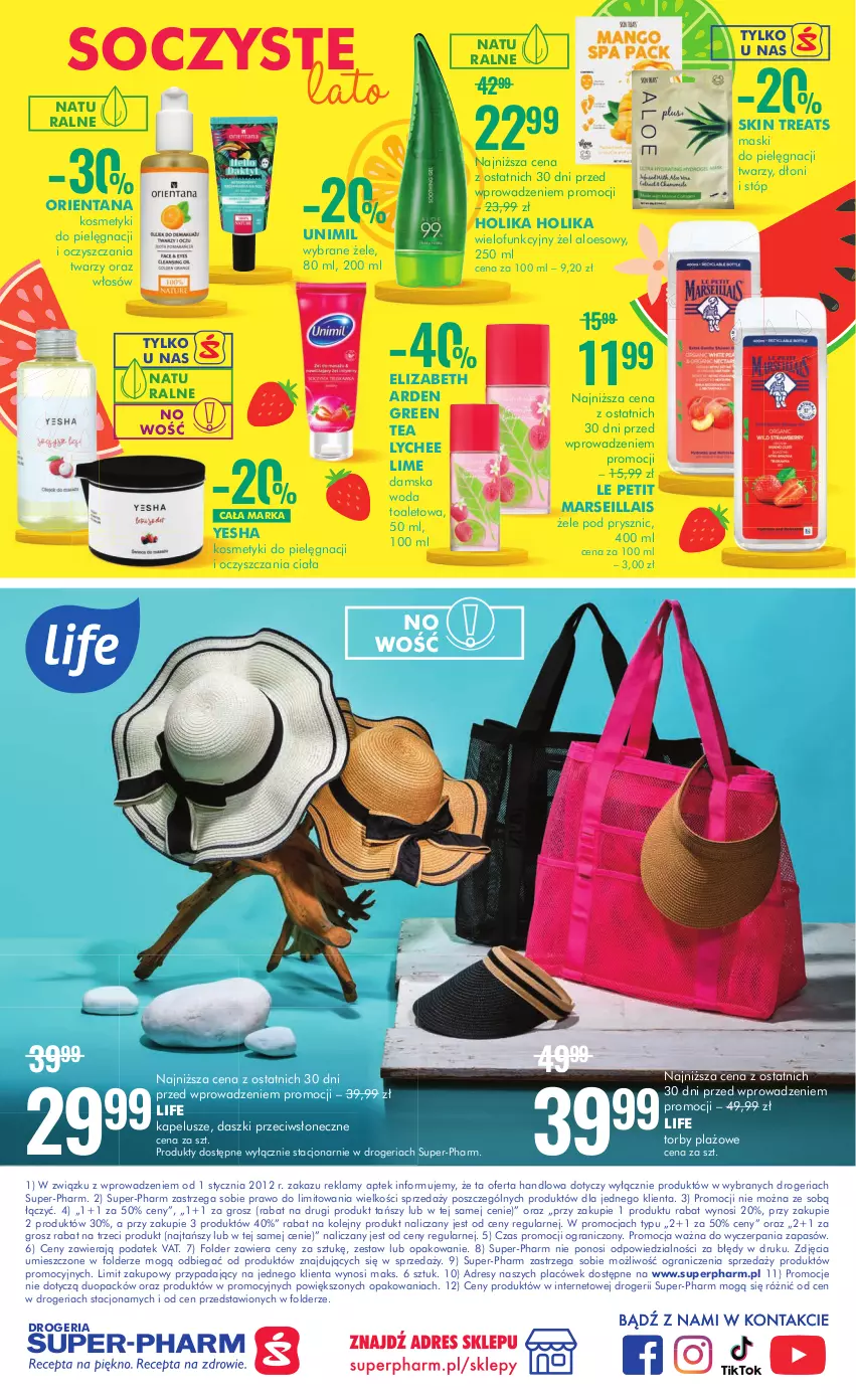 Gazetka promocyjna Super Pharm - Gazetka - ważna 13.07 do 26.07.2023 - strona 20 - produkty: Dres, Elizabeth Arden, Gra, Holika Holika, Kosmetyki do pielęgnacji, Mars, Olej, Unimil, Woda, Woda toaletowa