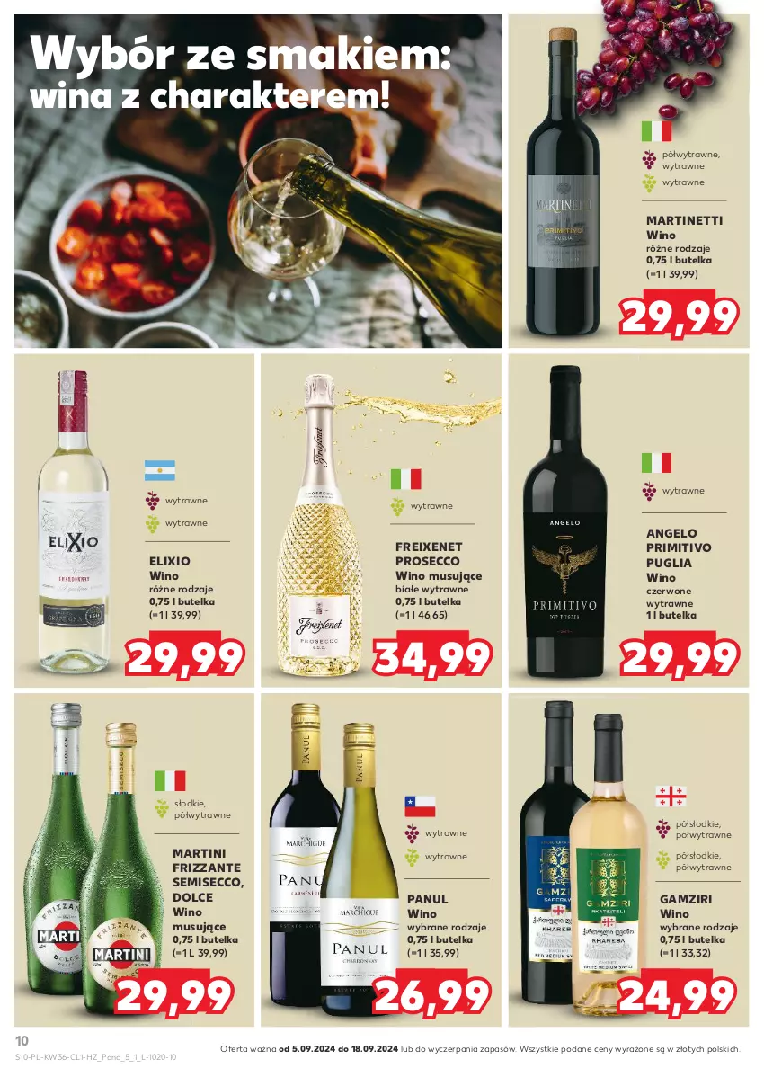 Gazetka promocyjna Kaufland - Barek Kauflandu - ważna 05.09 do 18.09.2024 - strona 10 - produkty: Martini, Mus, Prosecco, Wino, Wino czerwone, Wino musujące