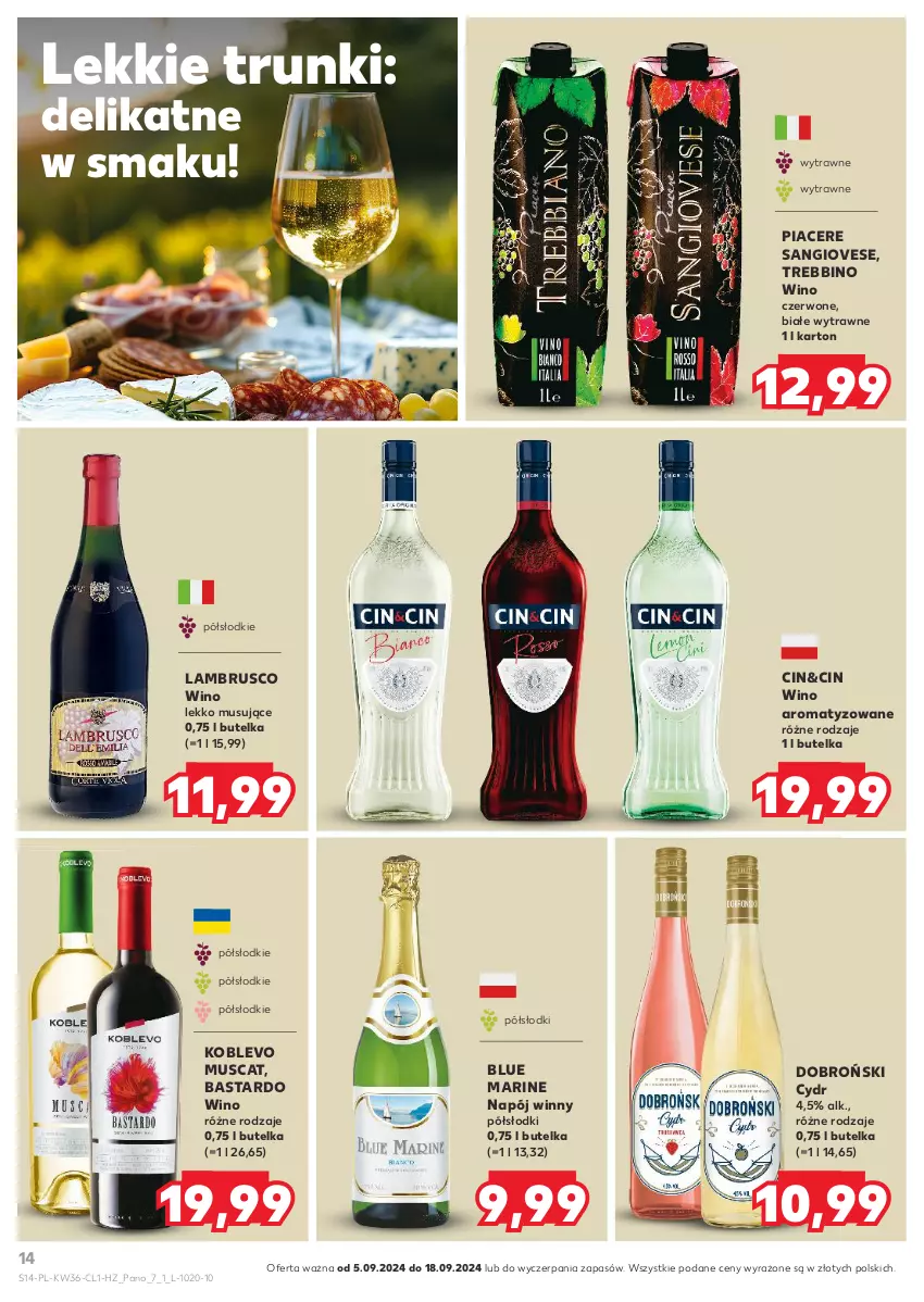 Gazetka promocyjna Kaufland - Barek Kauflandu - ważna 05.09 do 18.09.2024 - strona 14 - produkty: Acer, Mus, Napój, Wino, Wino czerwone