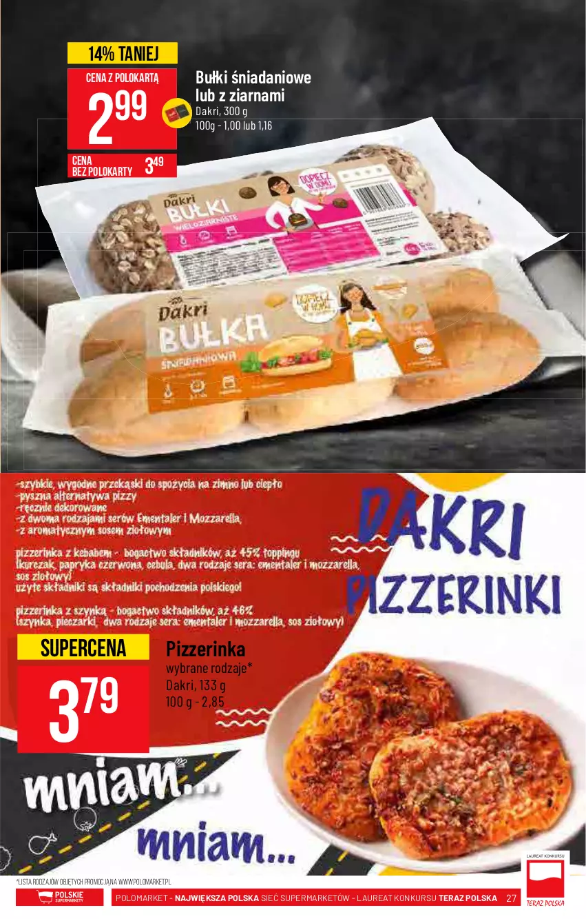 Gazetka promocyjna PoloMarket - Gazetka pomocyjna - ważna 29.09 do 05.10.2021 - strona 27 - produkty: Danio, Inka, Laur, Tera