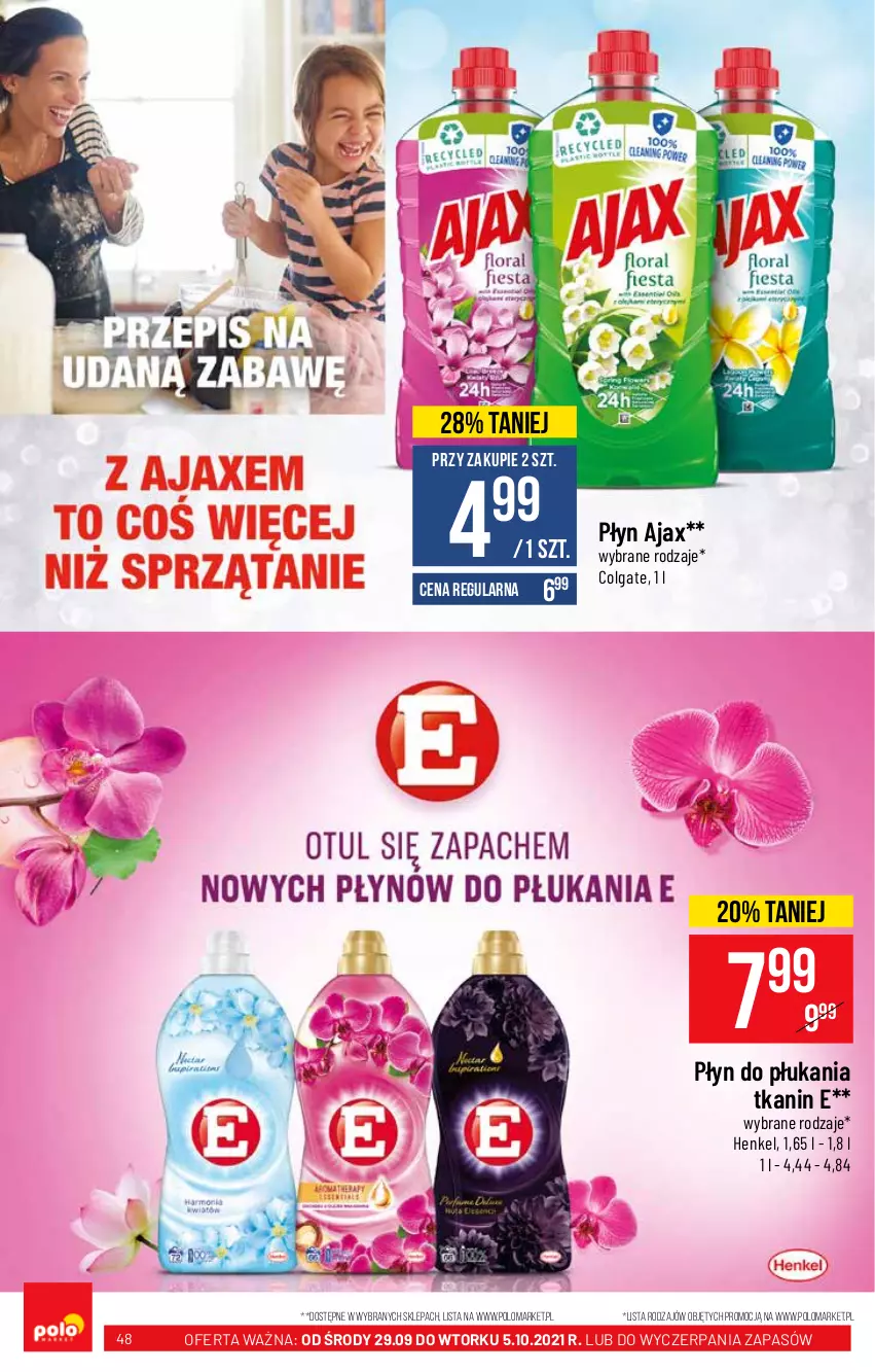 Gazetka promocyjna PoloMarket - Gazetka pomocyjna - ważna 29.09 do 05.10.2021 - strona 48 - produkty: Ajax, Colgate, LG, Płyn do płukania