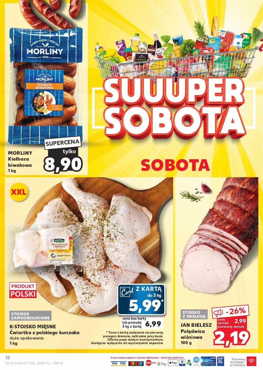 Gazetka promocyjna Kaufland - Gazetka tygodnia - ważna 02.05 do 08.05.2024 - strona 12 - produkty: Kiełbasa, Kurczak, Morliny, Polędwica