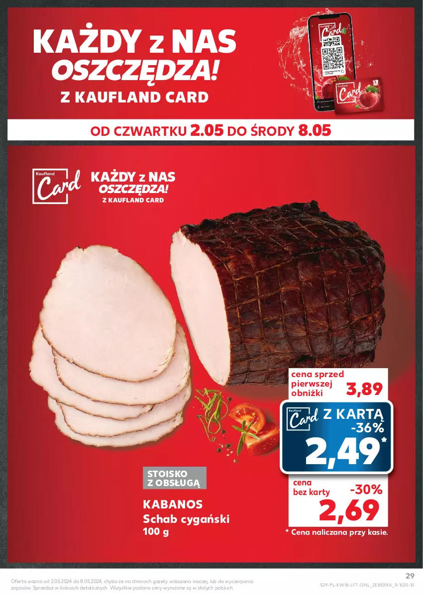 Gazetka promocyjna Kaufland - Gazetka tygodnia - ważna 02.05 do 08.05.2024 - strona 29 - produkty: Kabanos