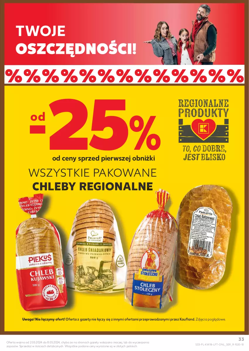 Gazetka promocyjna Kaufland - Gazetka tygodnia - ważna 02.05 do 08.05.2024 - strona 33 - produkty: Chleb, Ser, Waga