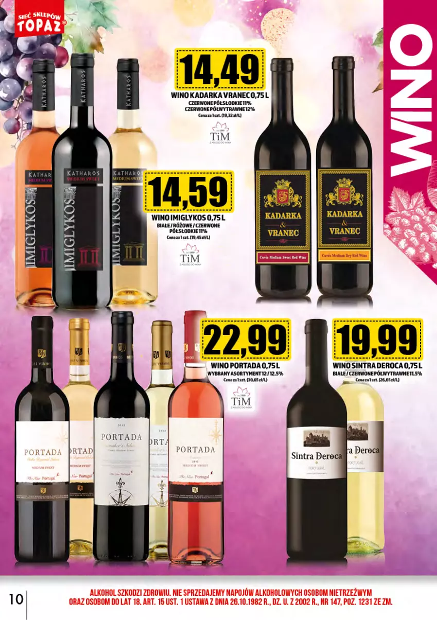 Gazetka promocyjna Topaz - Gazetka - ważna 01.02 do 29.02.2024 - strona 10 - produkty: Por, Portada, Wino