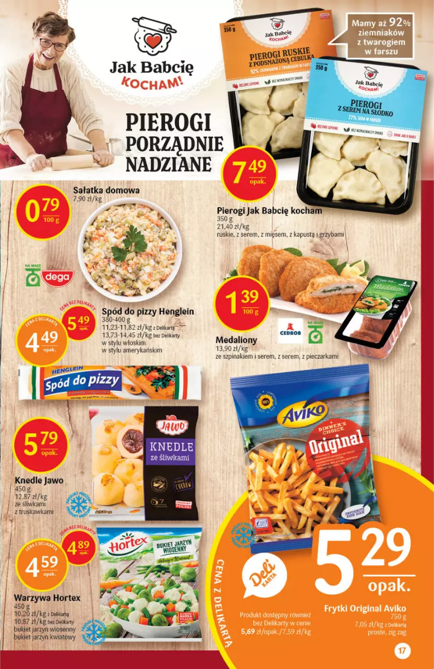 Gazetka promocyjna Delikatesy Centrum - Gazetka Delikatesy Centrum - ważna 13.05 do 19.05.2021 - strona 17 - produkty: Bukiet, Hortex, Kapustą, Knedle, Koc, Lion, Piec, Pieczarka, Pierogi, Por, Sałat, Sałatka, Ser, Spód do pizzy, Szpinak, Wagi, Warzywa