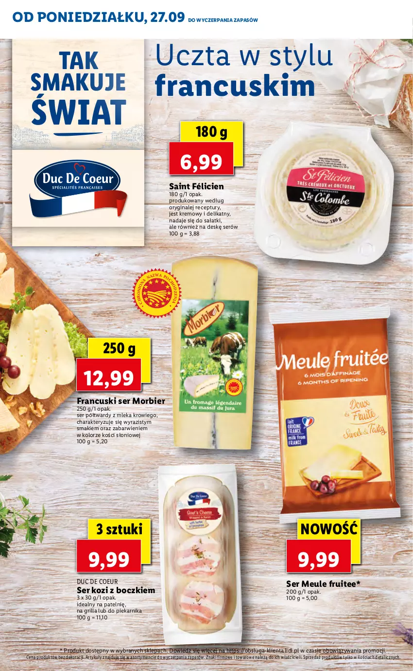 Gazetka promocyjna Lidl - KATALOG W STYLU FRANCUSKIM - ważna 27.09 do 01.10.2021 - strona 6 - produkty: Gin, Grill, Piekarnik, Sałat, Ser, Ser kozi