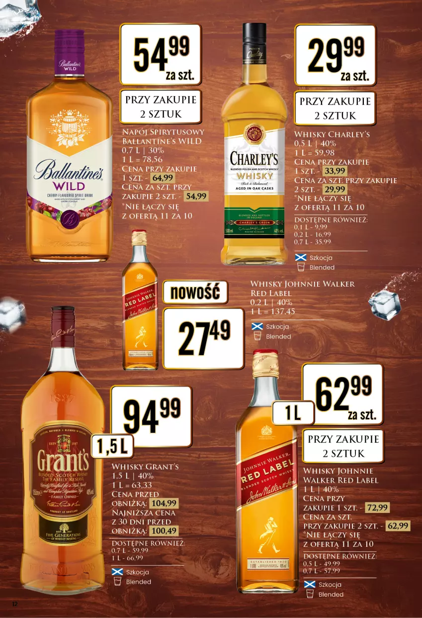 Gazetka promocyjna Dino - Katalog alkoholowy / marzec 2024 - ważna 25.03 do 30.03.2024 - strona 12 - produkty: Gra, Johnnie Walker, Koc, Napój, Whisky