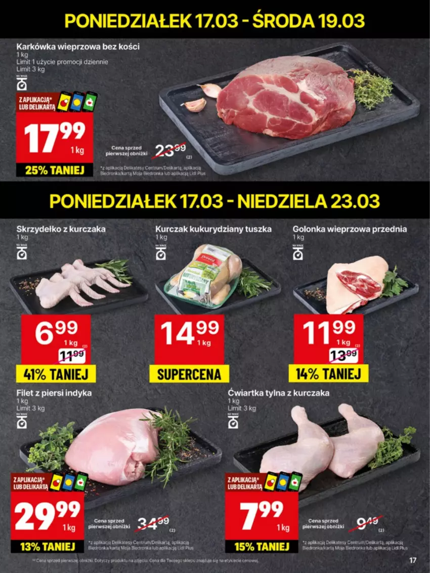 Gazetka promocyjna Delikatesy Centrum - NOWA GAZETKA Delikatesy Centrum od 17 marca! 17-23.03.2025 - ważna 17.03 do 23.03.2025 - strona 17 - produkty: Dron, Karkówka wieprzowa, Kurczak, Tusz