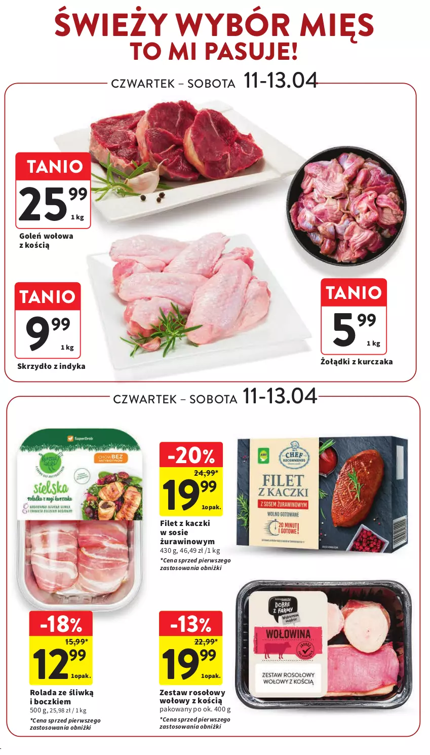 Gazetka promocyjna Intermarche - Gazetka Intermarche - ważna 11.04 do 17.04.2024 - strona 19 - produkty: Kurczak, Rolada, Sos, Wino