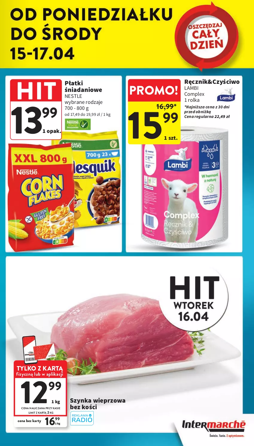 Gazetka promocyjna Intermarche - Gazetka Intermarche - ważna 11.04 do 17.04.2024 - strona 7 - produkty: Danio, Ręcznik, Szynka, Szynka wieprzowa