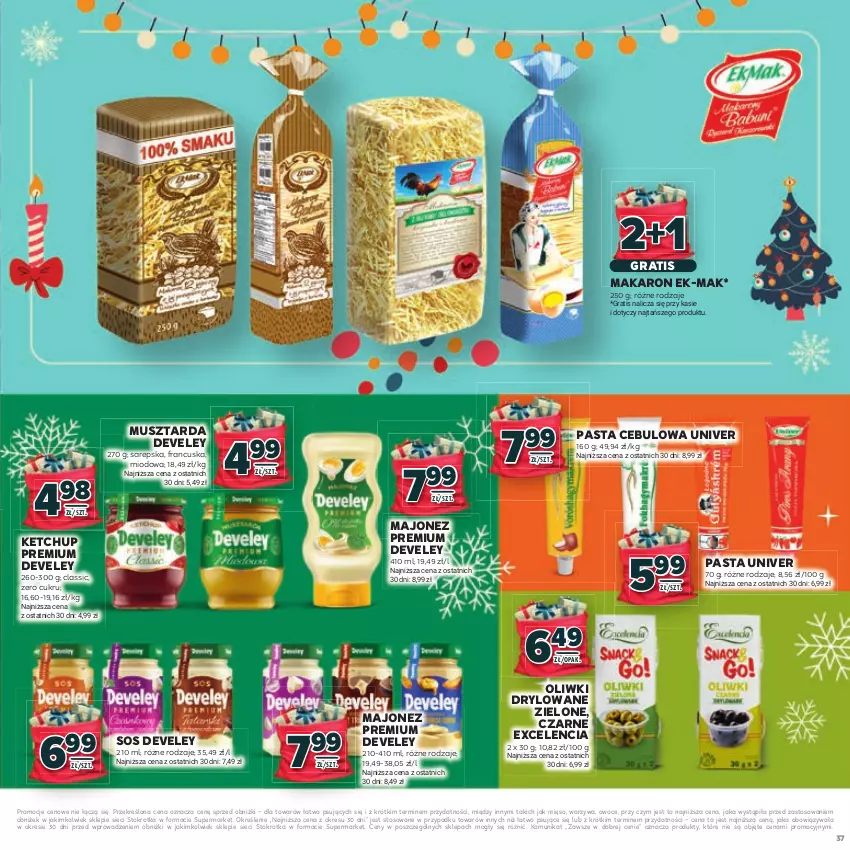 Gazetka promocyjna Stokrotka - Katalog Mikołajki! - ważna 20.11 do 10.12.2025 - strona 37 - produkty: Gra, Ketchup, Majonez, Makaron, Mięso, Mus, Musztarda, Oliwki, Owoce, Sos, Warzywa