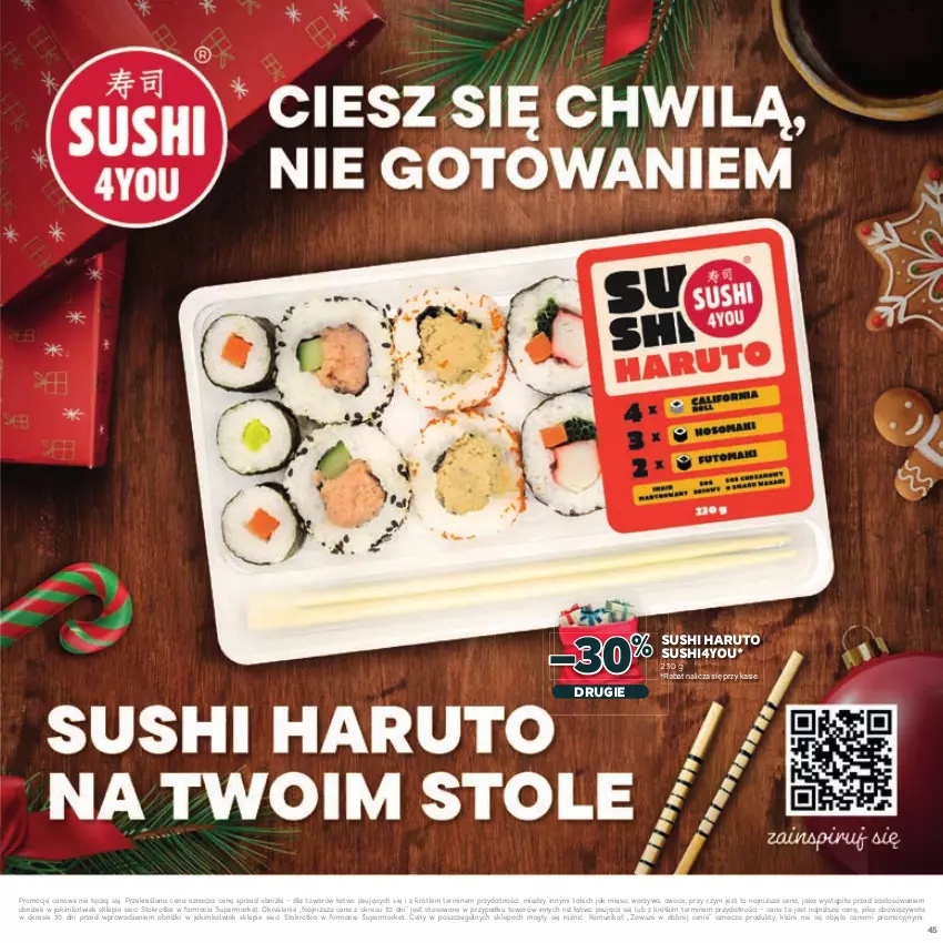Gazetka promocyjna Stokrotka - Katalog Mikołajki! - ważna 20.11 do 10.12.2025 - strona 45 - produkty: Mięso, Owoce, Sushi, Warzywa