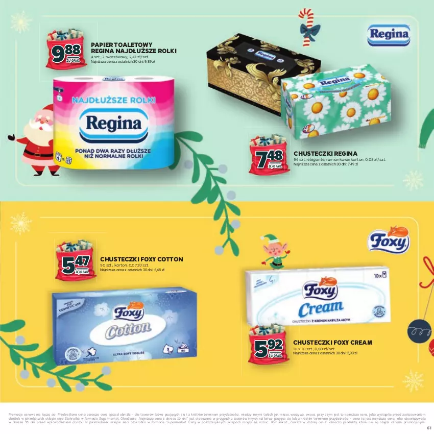 Gazetka promocyjna Stokrotka - Katalog Mikołajki! - ważna 20.11 do 10.12.2025 - strona 61 - produkty: Chusteczki, Foxy, Gin, Mięso, Owoce, Papier, Papier toaletowy, Rolki, Rum, Warzywa