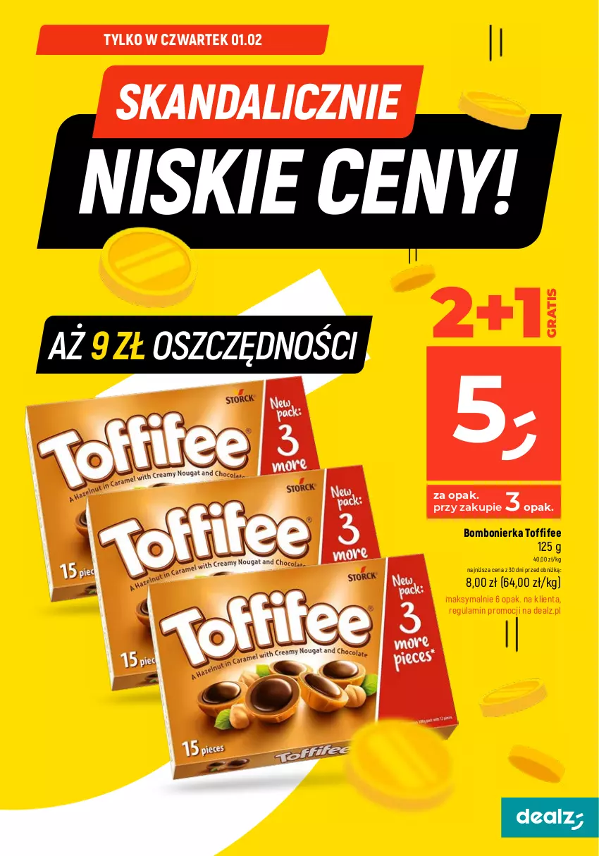 Gazetka promocyjna Dealz - MAKE A DEALZ - ważna 01.02 do 07.02.2024 - strona 3 - produkty: Gra, Toffifee