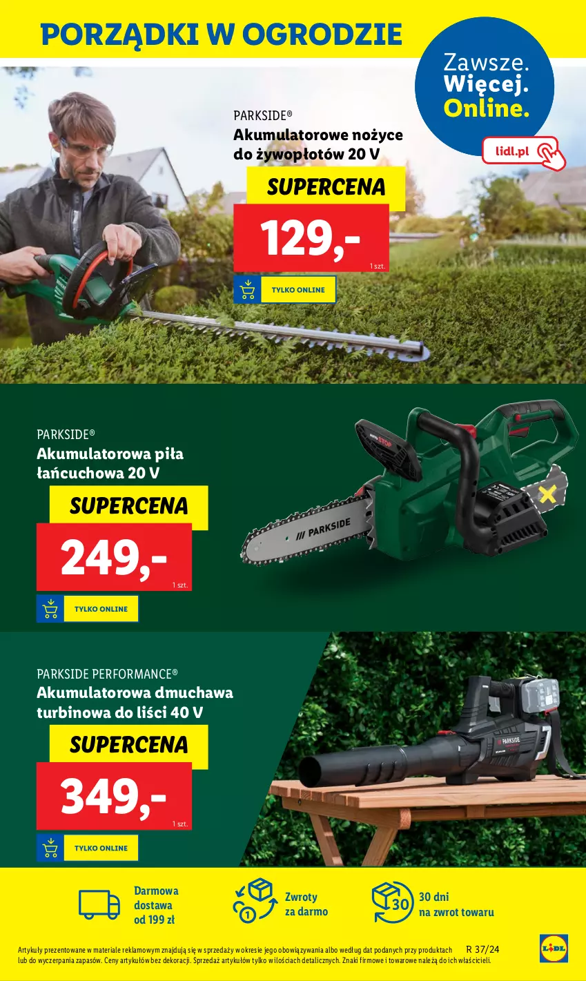 Gazetka promocyjna Lidl - GAZETKA - ważna 09.09 do 14.09.2024 - strona 33 - produkty: Akumulator, Noż, Nożyce, Parkside, Por