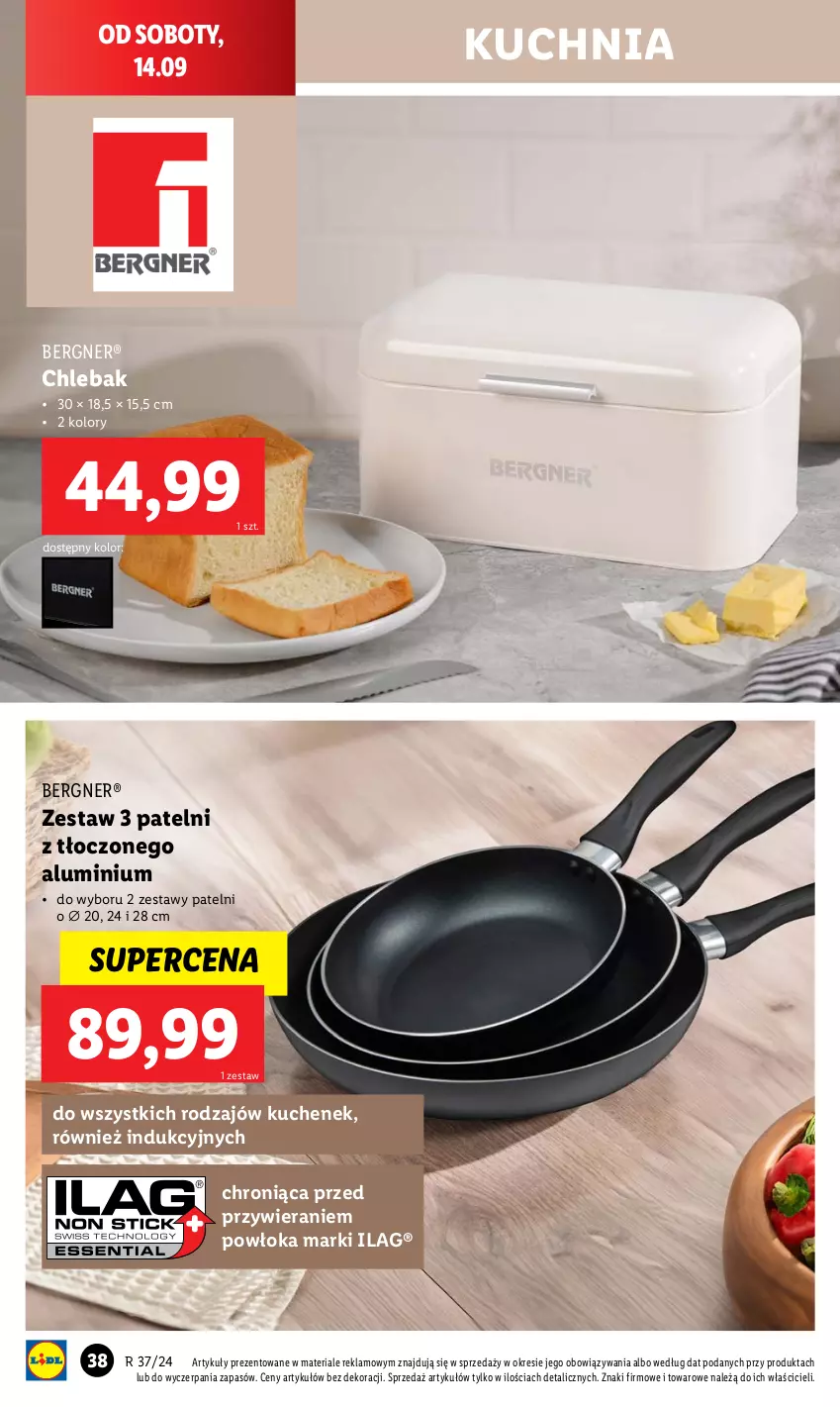 Gazetka promocyjna Lidl - GAZETKA - ważna 09.09 do 14.09.2024 - strona 44 - produkty: Chleb, Chlebak, Kuchnia