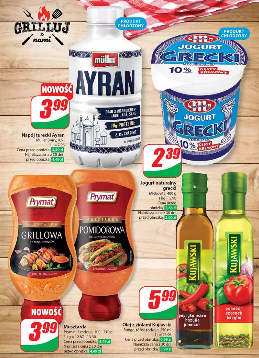 Gazetka promocyjna Dino - Gazetka 21 / 2024 - ważna 22.05 do 28.05.2024 - strona 23 - produkty: Bazyl, Bazylia, Jogurt, Jogurt naturalny, Napój, Olej, Papryka, Prymat